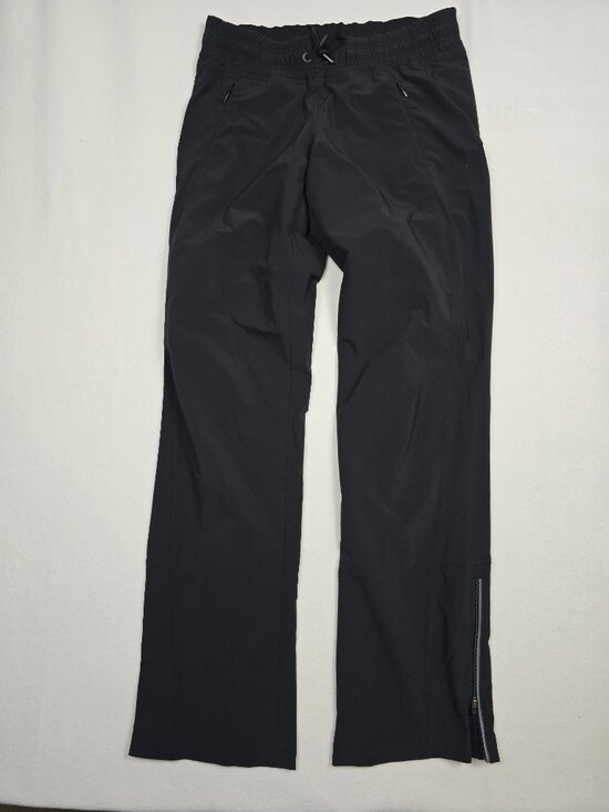 Athleta Pants - Athleta Womens Black Track City Pants Zippered Leg Elastic Waist Size 2
